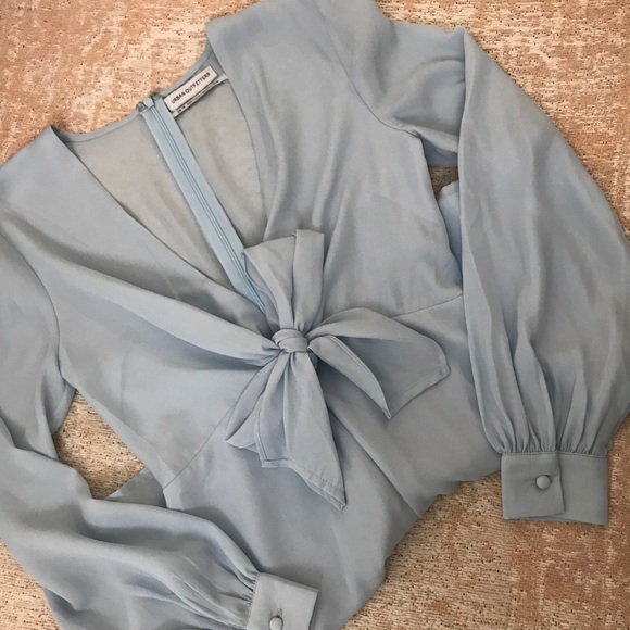 Urban Outfitters Pants - Urban Outfitters Chiffon Baby Blue Romper